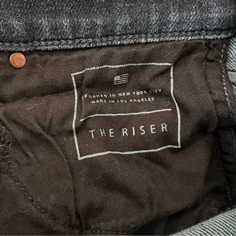 AYR The Rise High-Rise Skinny Jeans Dark Wash